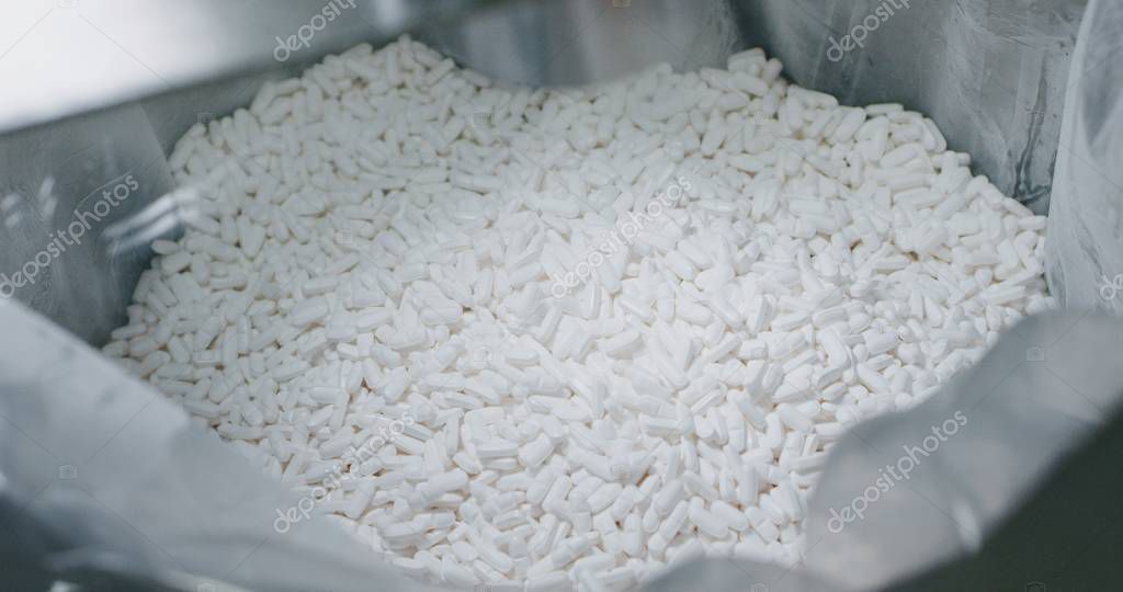 Demontierte Pharma-Blisterlinie vor dem Wiederaufbau beim neuen Betreiber