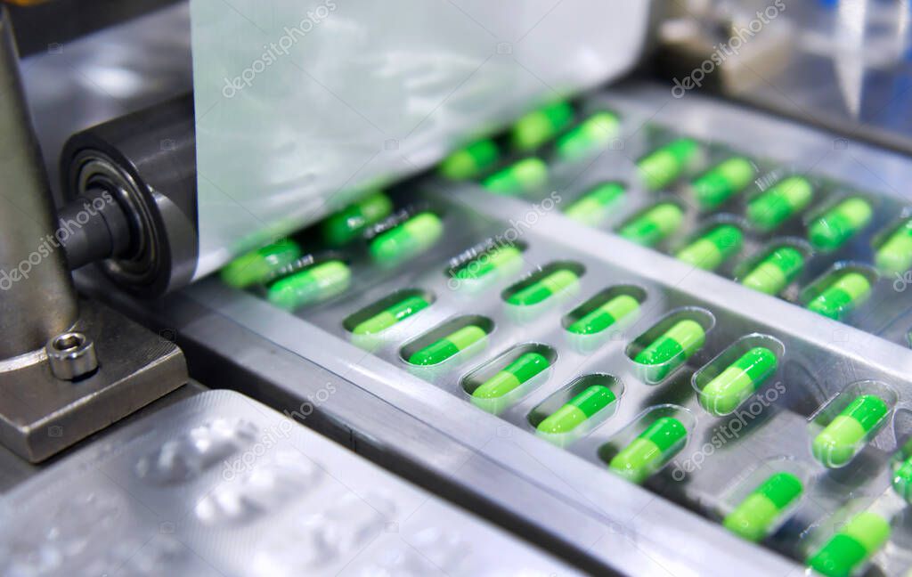 Modernisierte Blistermaschine in einer Medizintechnik-Produktion